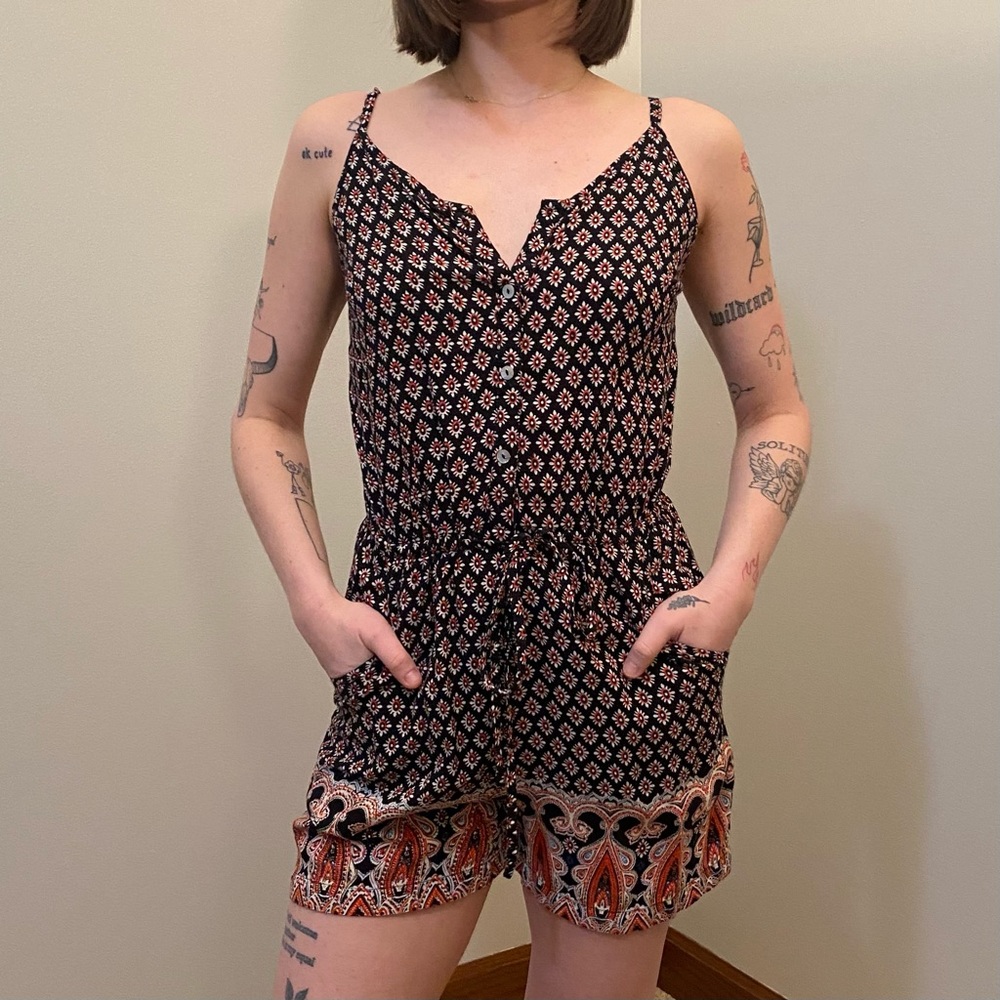 Patterned Romper